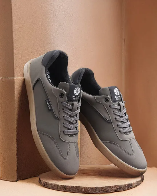 Bacca Bucci MOJO Men's Low Top Sneakers-GREY