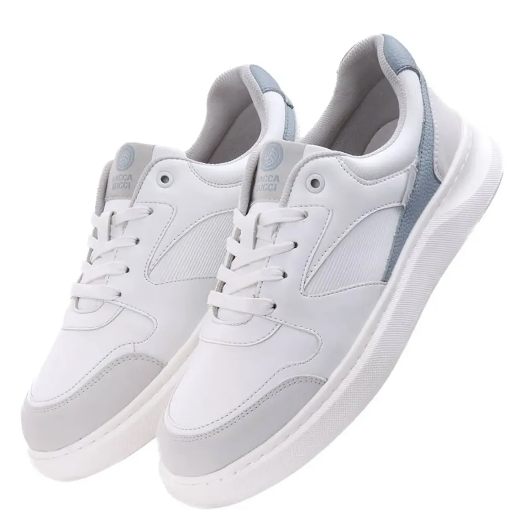 [BBMH9120B-08] Bacca Bucci Zypher Men's Low-Top Sneakers - White (8)