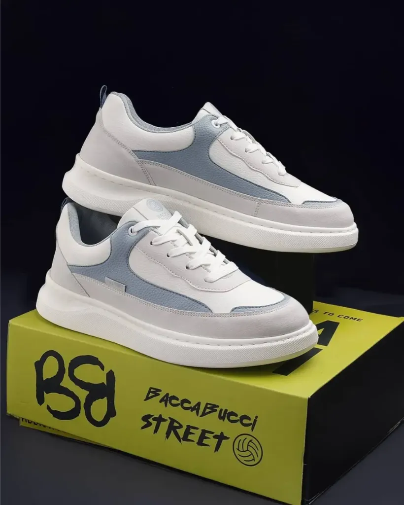 Bacca Bucci VIBE-STEP Men's Low-Top Sneakers - White (9)