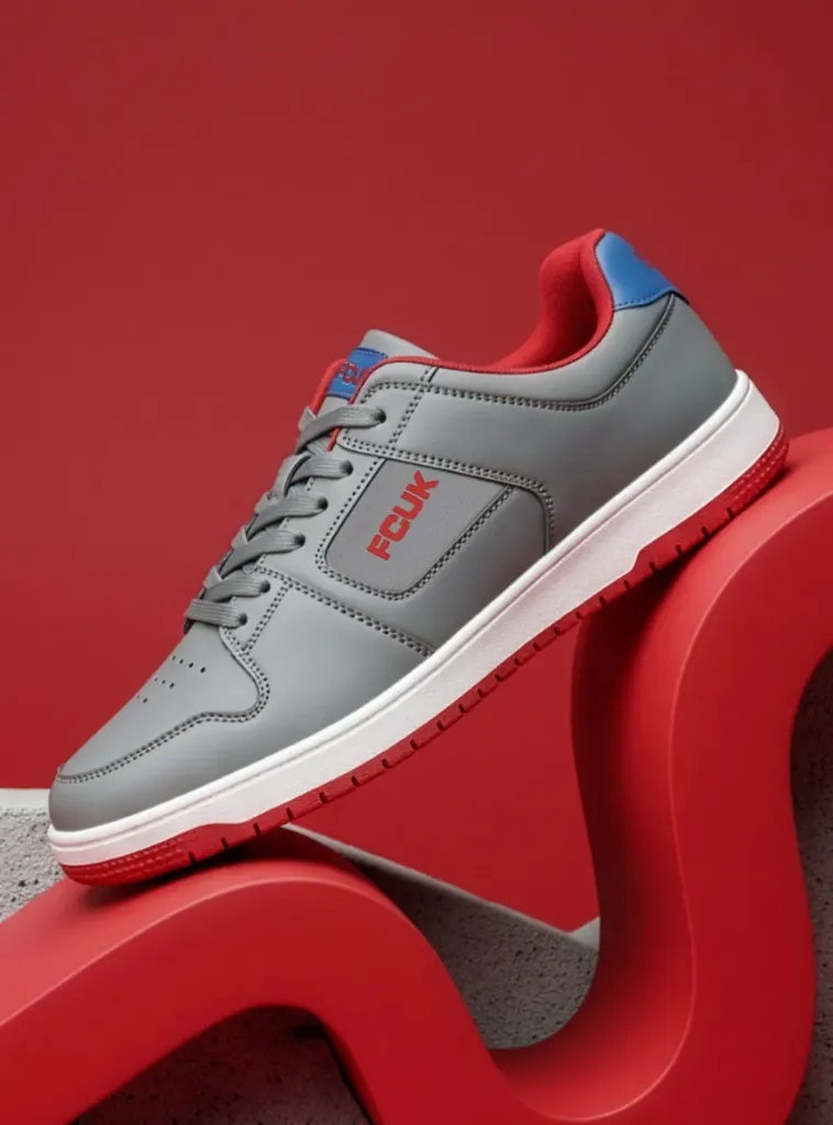 [27420634] FCUK Men Perforated Sneakers (6)
