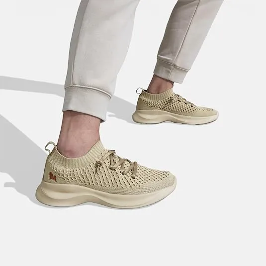 Neeman's Knit Gliders Sneakers | Stylish Casual Shoes for Men with Airknit Breathable Upper | Anti-Skid EVA Sole Footwear | Lightweight Lace-Up Sneaker